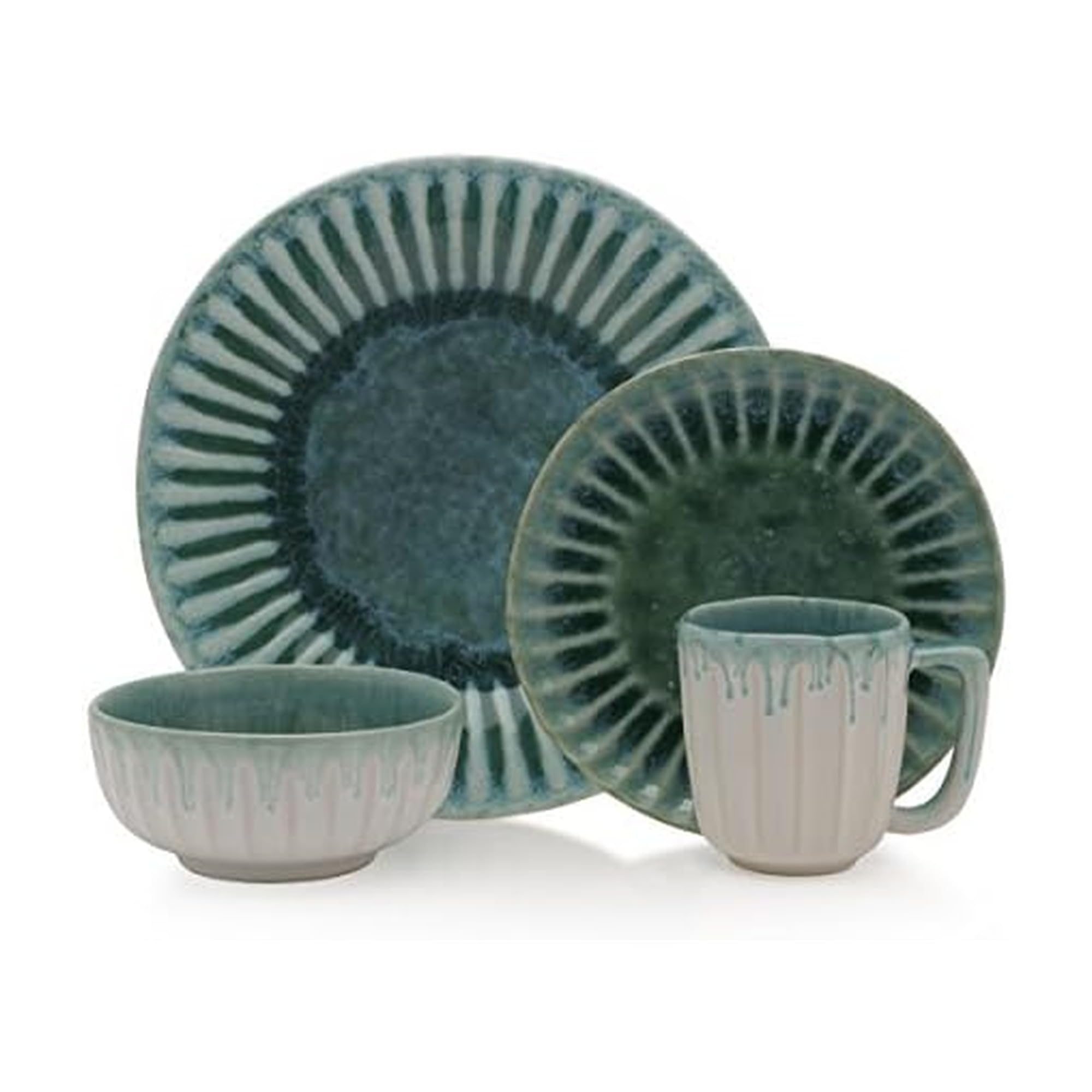 Amazon.com | Mikasa 5212157 Monterey Place Dinnerware Set, Green